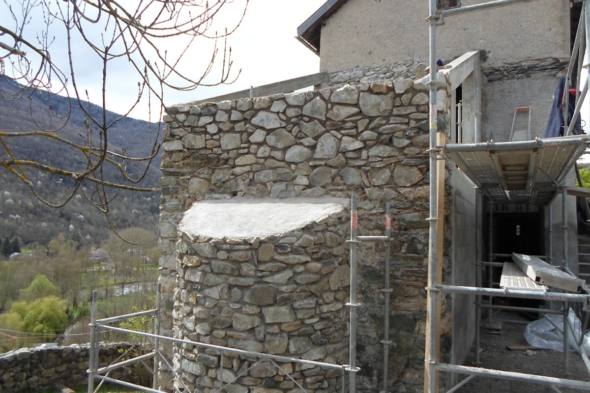 rénovation mur pierres sèche